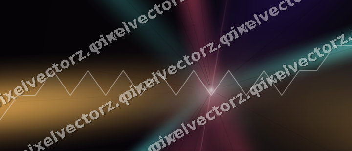 Glowing neon chart background in pink and amber