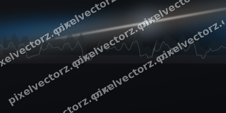 Glowing neon chart background in blue and orange