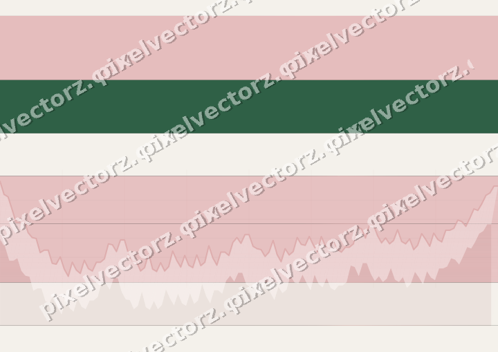 Glowing neon chart background in red and green