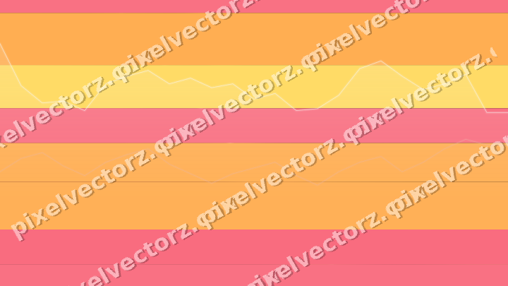 Glowing neon chart background in orange and amber