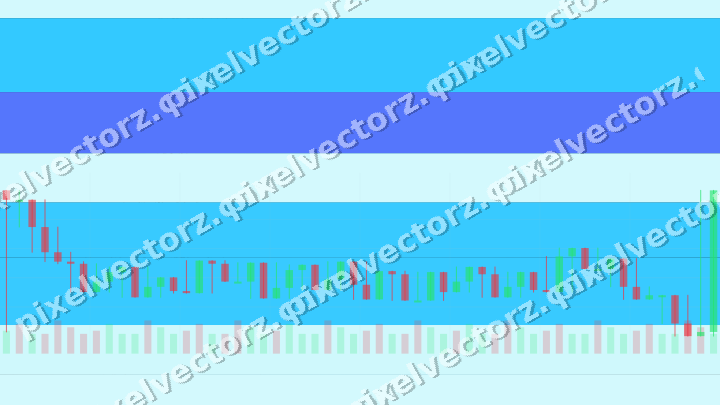 Glowing neon chart background in cyan and teal