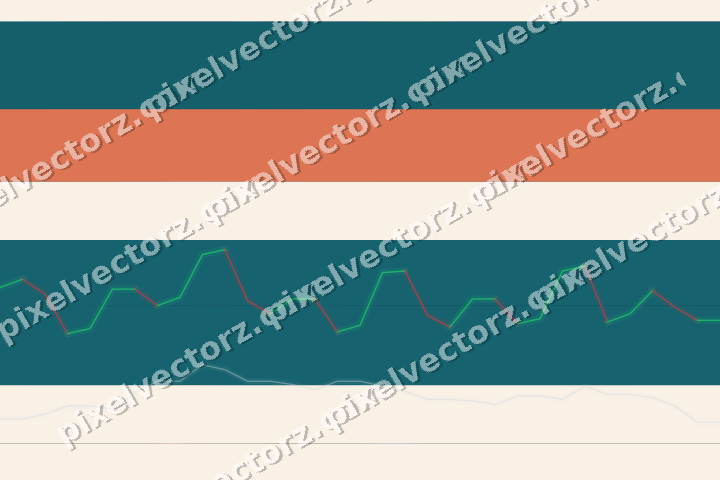 Glowing neon chart background in teal and orange
