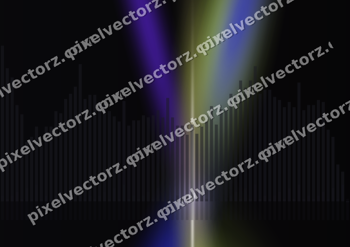 Glowing neon chart background in blue and purple