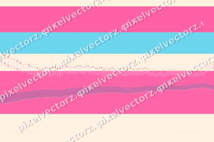 Soft pastel chart background in pink and cyan