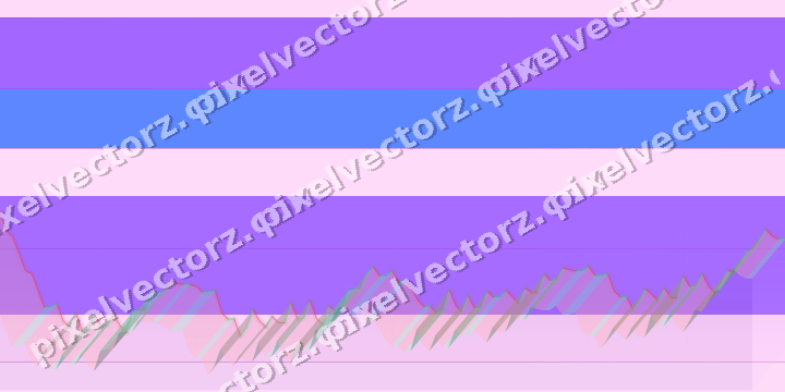 Glowing neon chart background in purple and blue