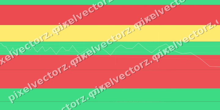 Glowing neon chart background in red and orange