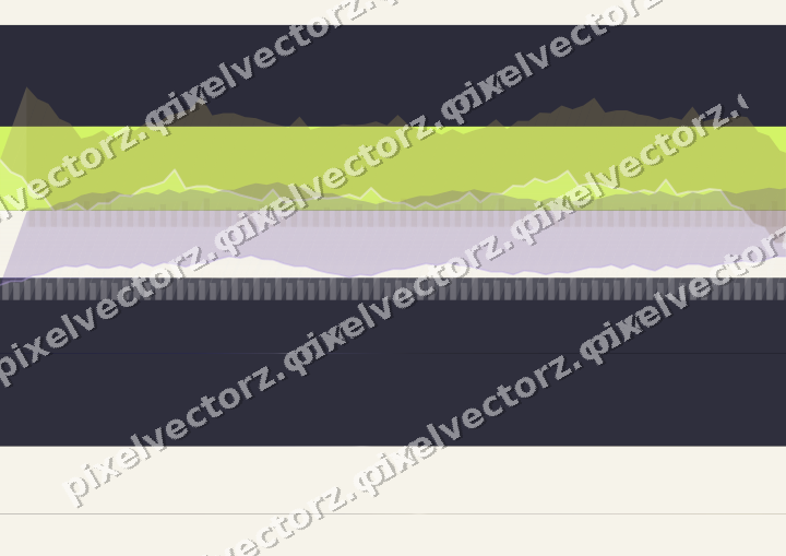 Glowing neon chart background in blue and purple