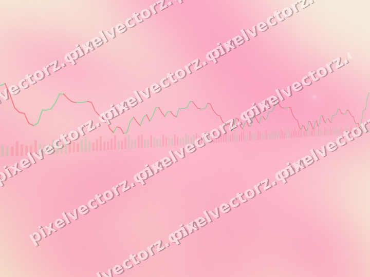Soft pastel chart background in pink and cyan