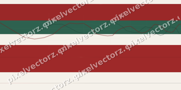Glowing neon chart background in red and green