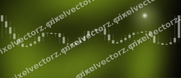Glowing neon chart background in lime and pink