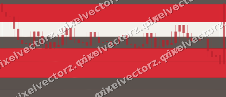Glowing neon chart background in red and amber