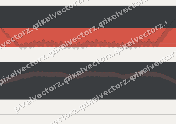 Glowing neon chart background in red and pale amber