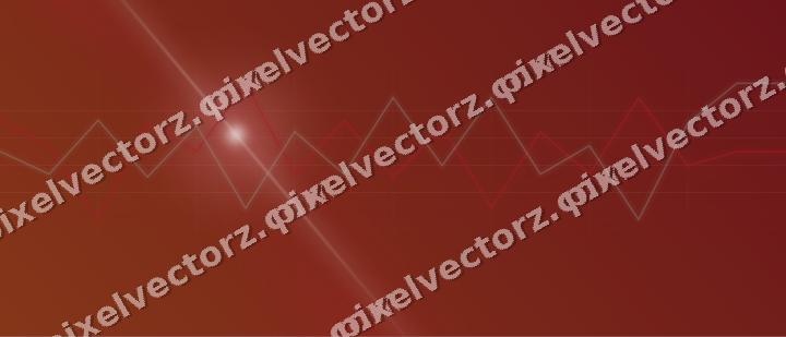 Glowing neon chart background in red and pale lime