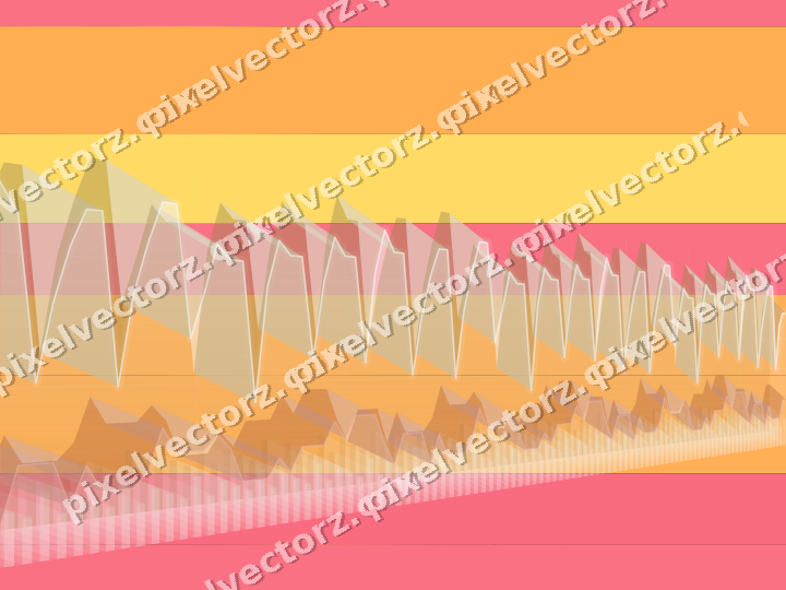 Glowing neon chart background in orange and amber