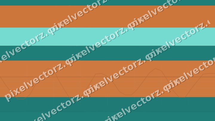 Glowing neon chart background in orange and teal