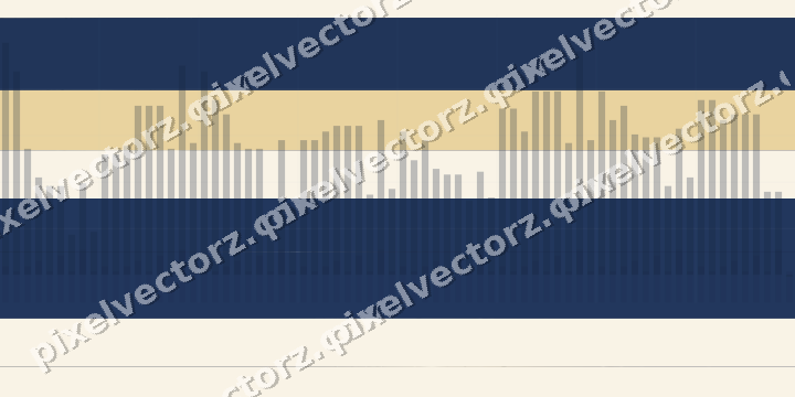 Glowing neon chart background in dark blue and amber