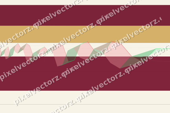 Glowing neon chart background in pink and amber