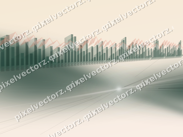 Soft pastel chart background in dark green and orange