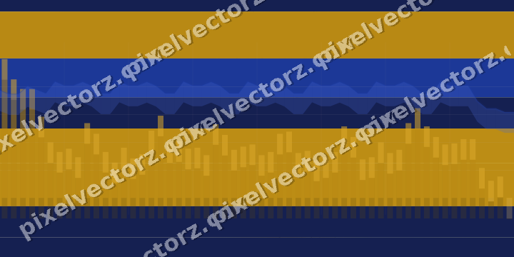 Soft pastel chart background in amber and blue