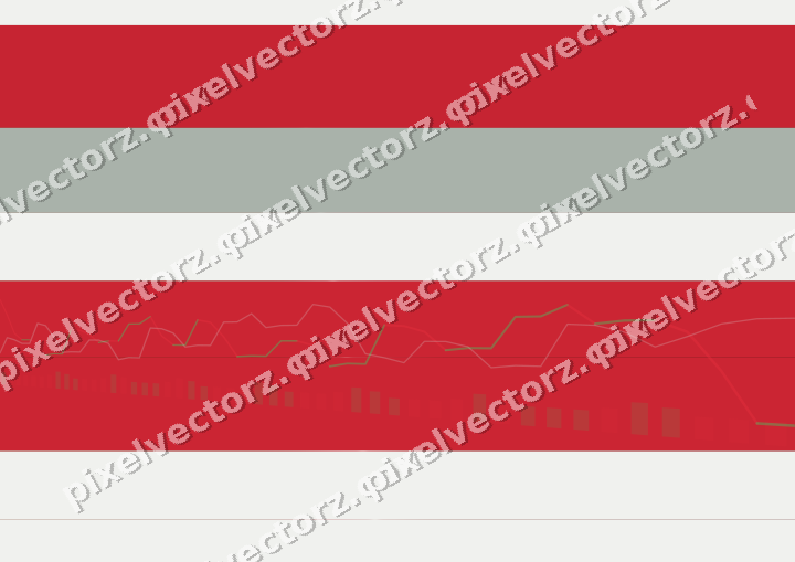 Glowing neon chart background in red and pale lime