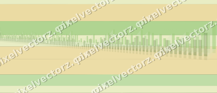 Glowing neon chart background in lime and yellow