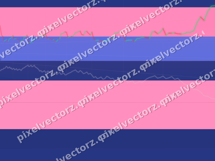 Glowing neon chart background in pink and blue