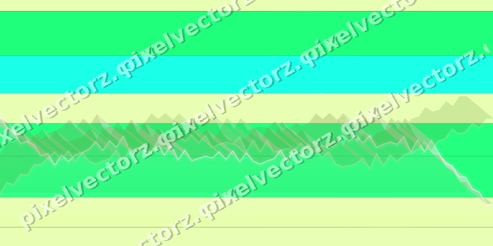 Glowing neon chart background in green and lime