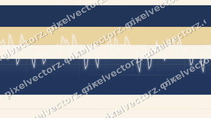 Glowing neon chart background in blue and amber
