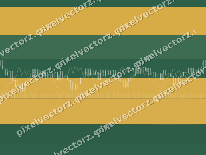 Glowing neon chart background in amber and green