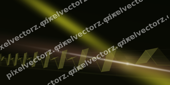 Glowing neon chart background in yellow and red