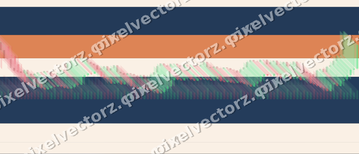 Glowing neon chart background in blue and orange