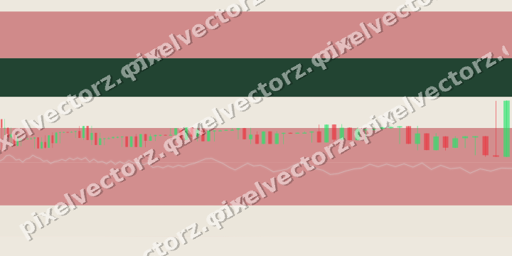 Soft pastel chart background in red and dark green