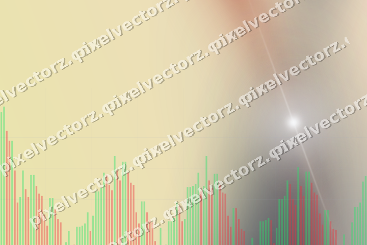 Soft pastel chart background in dark blue and red