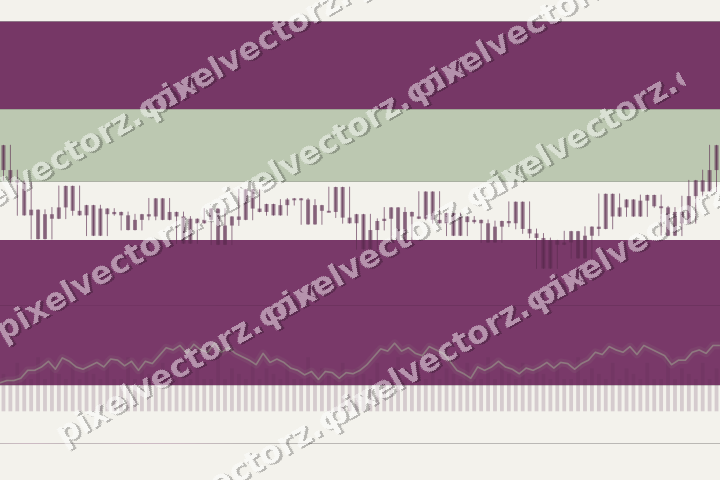 Glowing neon chart background in magenta and lime