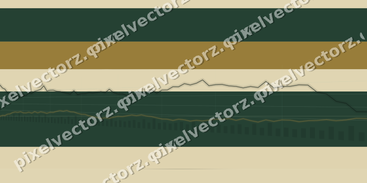 Soft pastel chart background in dark green and amber