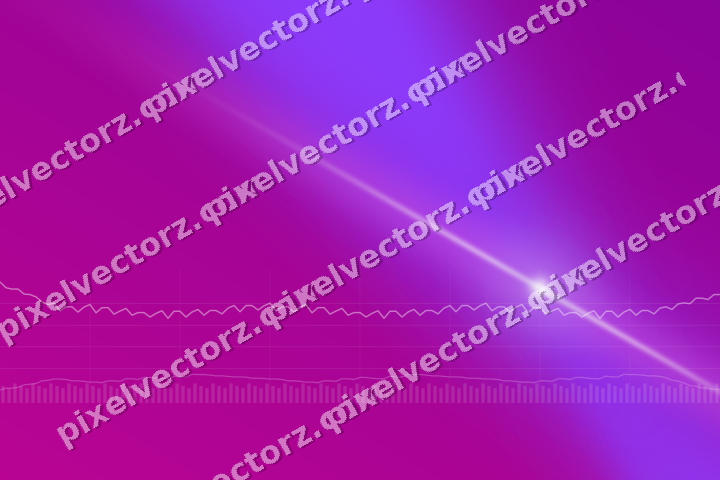 Glowing neon chart background in purple and blue
