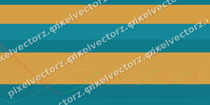 Glowing neon chart background in amber and teal