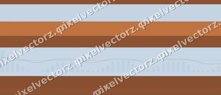 Glowing neon chart background in blue and orange
