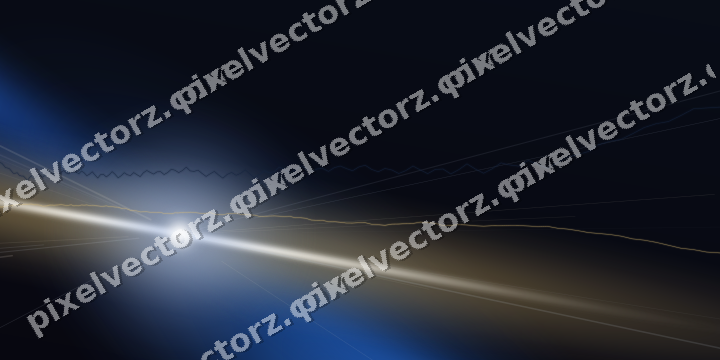 Glowing neon chart background in blue and amber