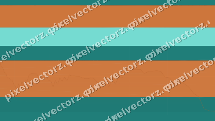 Glowing neon chart background in orange and teal