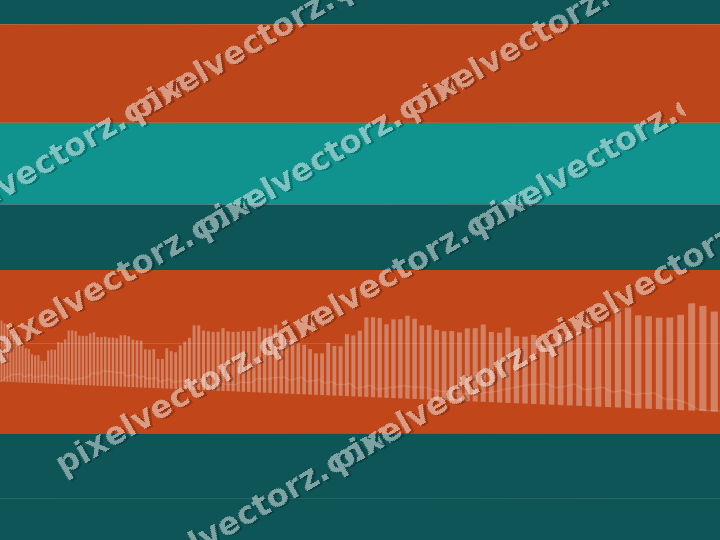 Soft pastel chart background in orange and teal