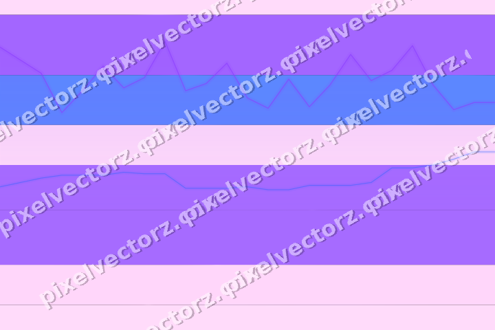 Glowing neon chart background in purple and blue