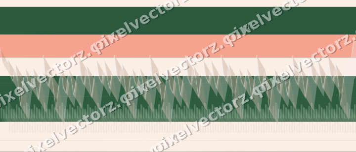 Glowing neon chart background in green and red