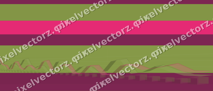 Glowing neon chart background in lime and pink