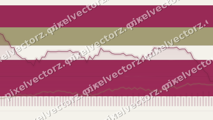 Glowing neon chart background in pink and yellow