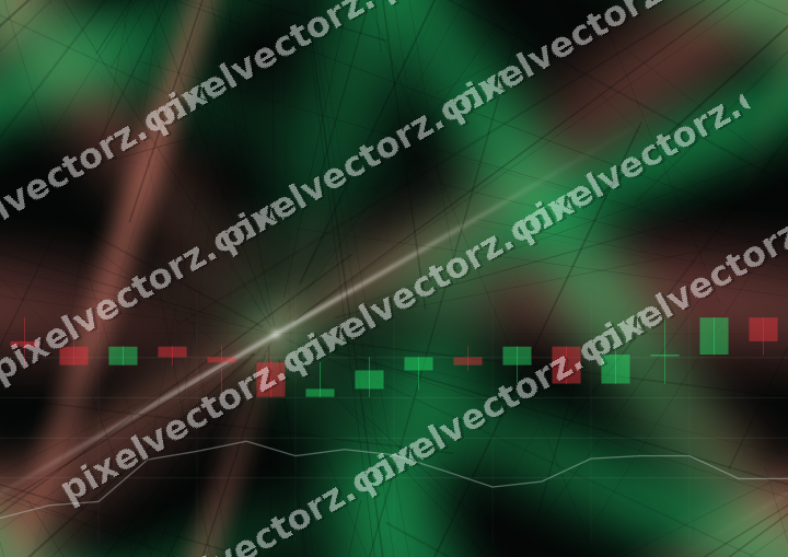 Nahtloser Neon Diagramm Hintergrund in Grün und Rot