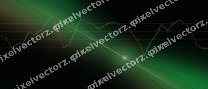 Leuchtender Neon Diagramm Hintergrund in Grün und Bernstein