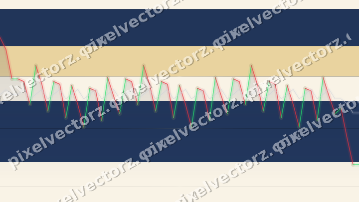 Glowing neon chart background in blue and amber