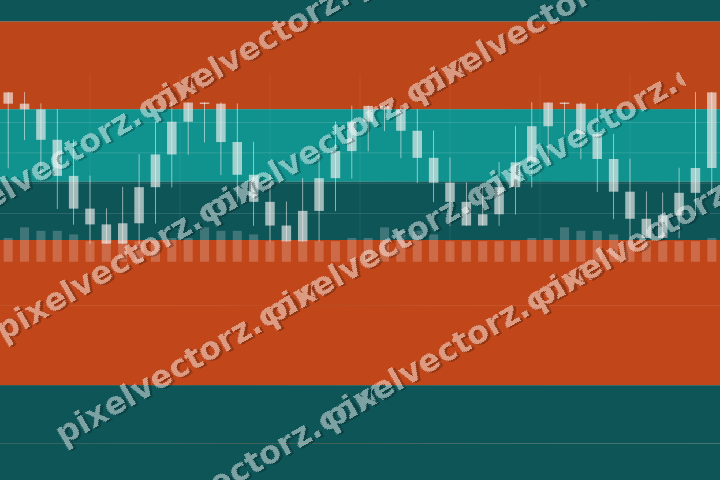 Soft pastel chart background in orange and teal