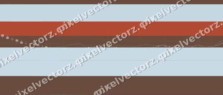 Glowing neon chart background in cyan and red